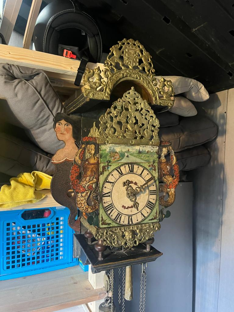 Antieke Friese Klok - Prachtig Uurwerk, Antiek en Kunst, Ophalen