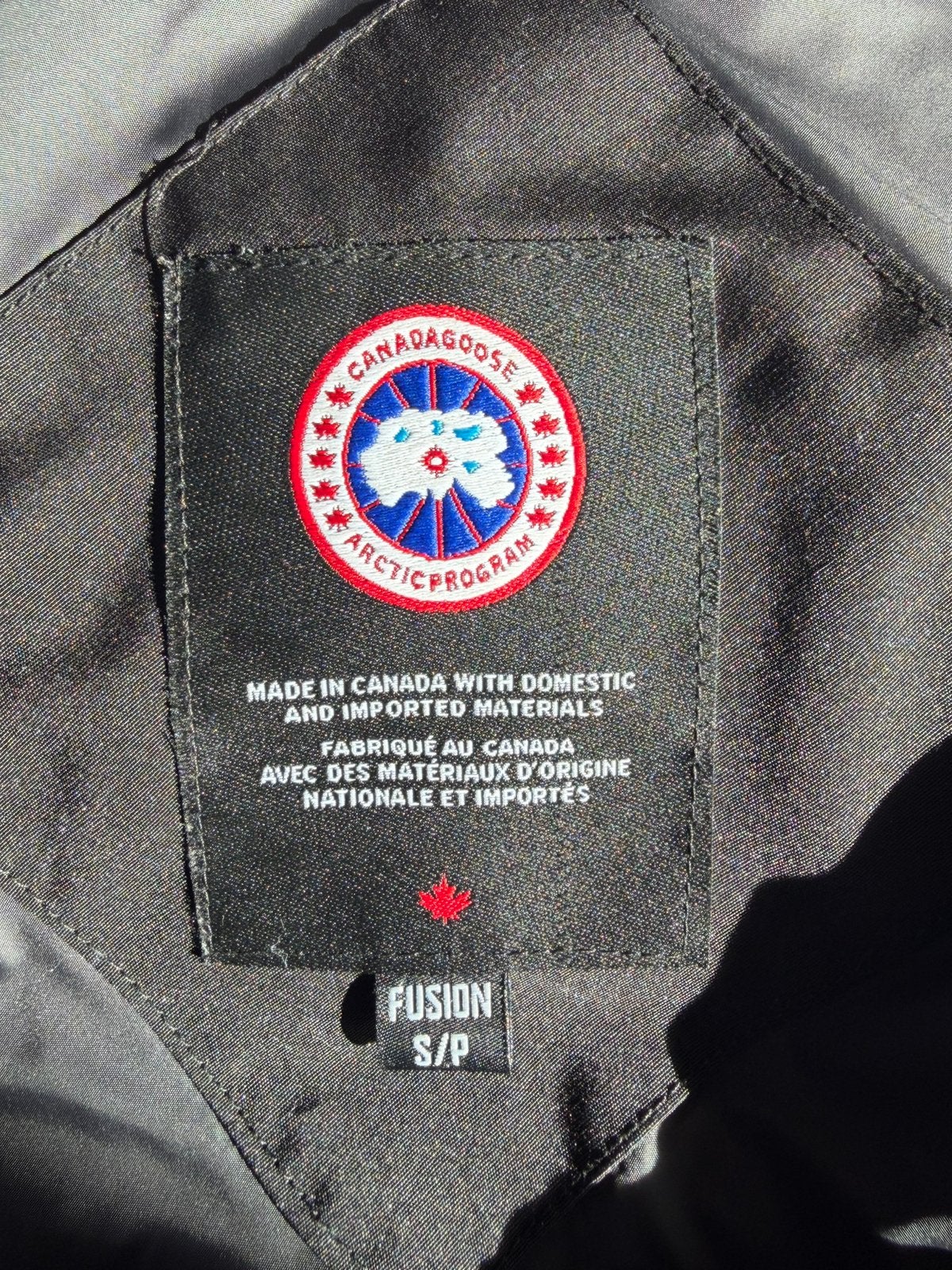 Canadagoose jas, Ophalen of Verzenden, Zo goed als nieuw, Maat 46 (S) of kleiner, Zwart
