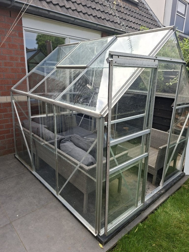 Tuinkas overcompleet., Ophalen, Gebruikt, Kweekkas, Glas