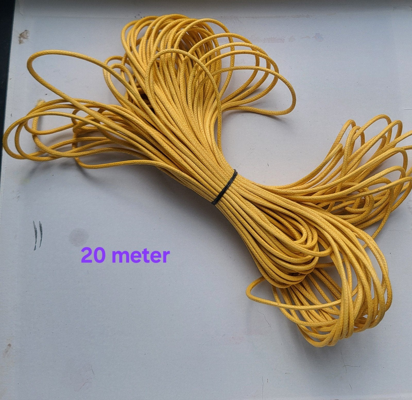 Geel Paracord - 20 meter, Geel, Textiel, Nieuw, Ophalen of Verzenden