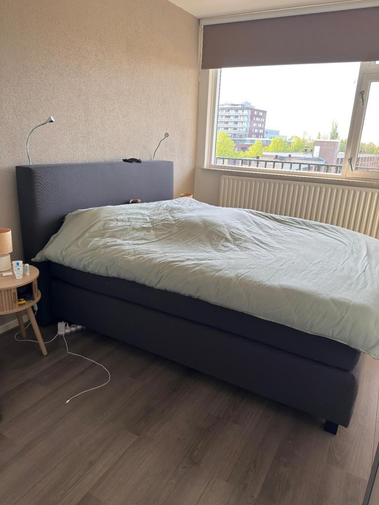 Karlsson boxspring 160x200 GRATIS op te halen (Gouda), Ophalen, Gebruikt, Tweepersoons, 200 cm