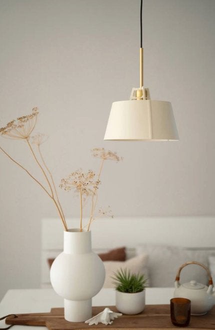 Tonone Bella Pendant Pure White Brass | Van €358, nu, Tonone, Nieuw, Ophalen of Verzenden, Tonone