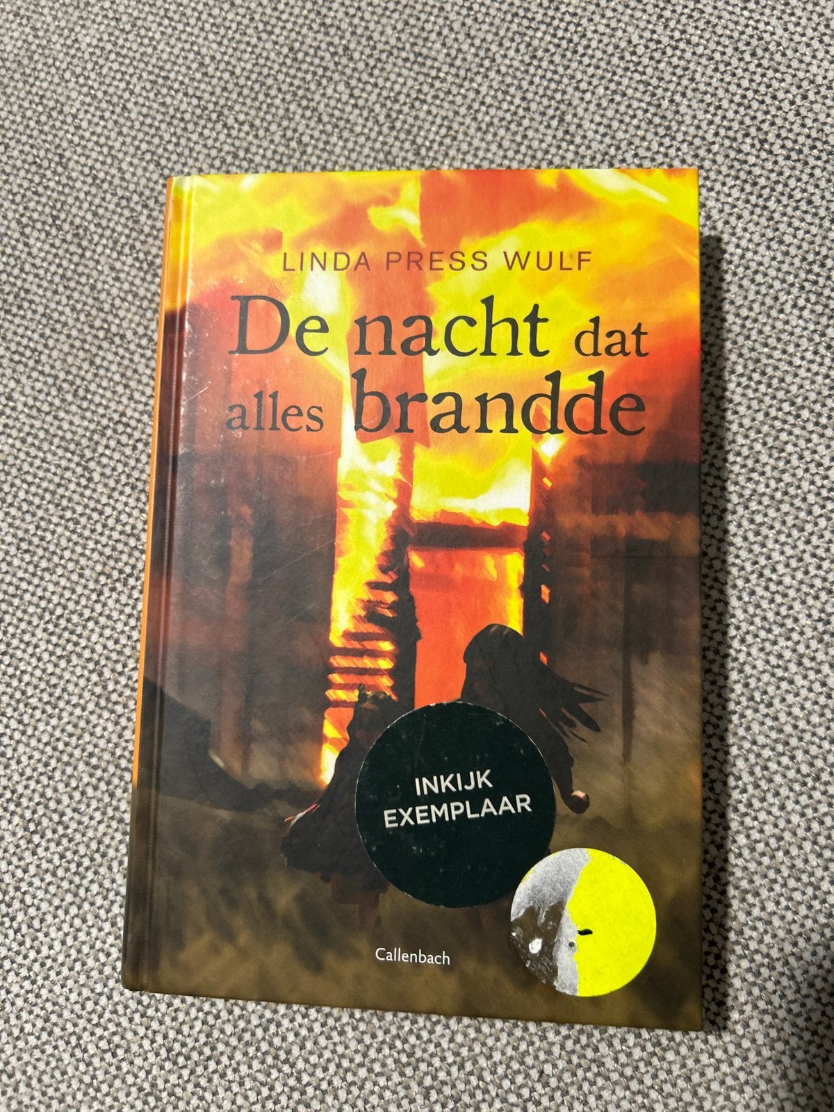 De nacht dat alles brandde - Linda Press Wulf (inkijkexempla, Boeken, Ophalen of Verzenden, Zo goed als nieuw, Europa overig