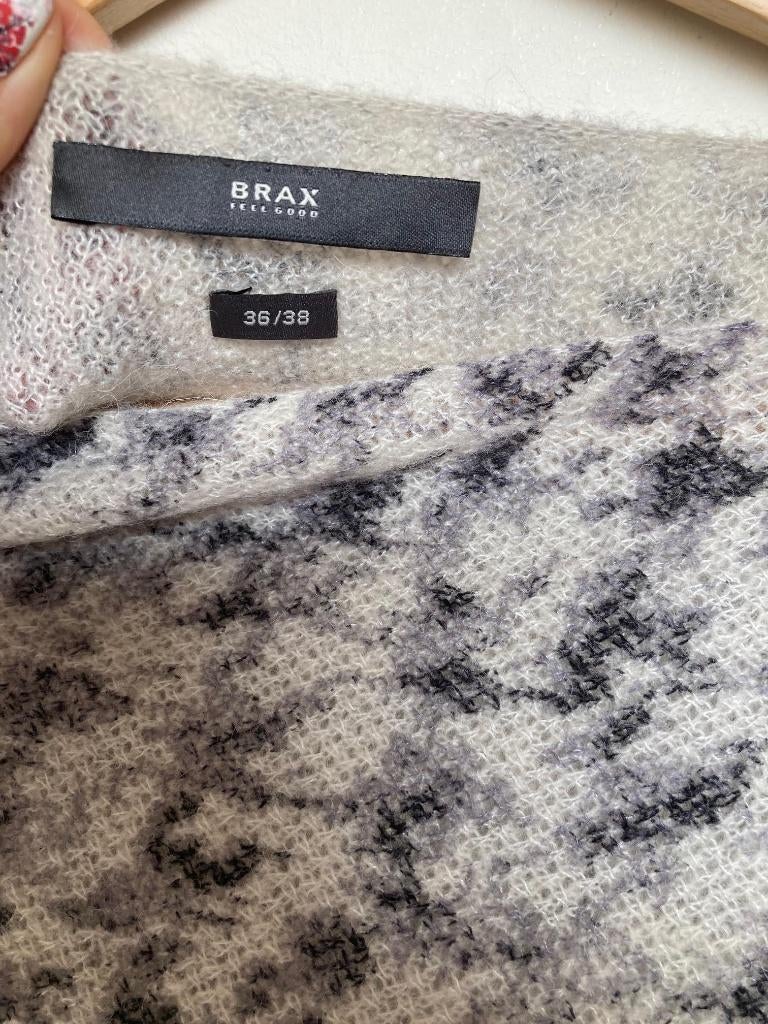 Brax dungebreide poncho wol alpaca poncho grijs maat 36/38, Koningin Wilhelminaplein 13 World Fashio, 1062 HH, Amsterdam, Info@brax.com