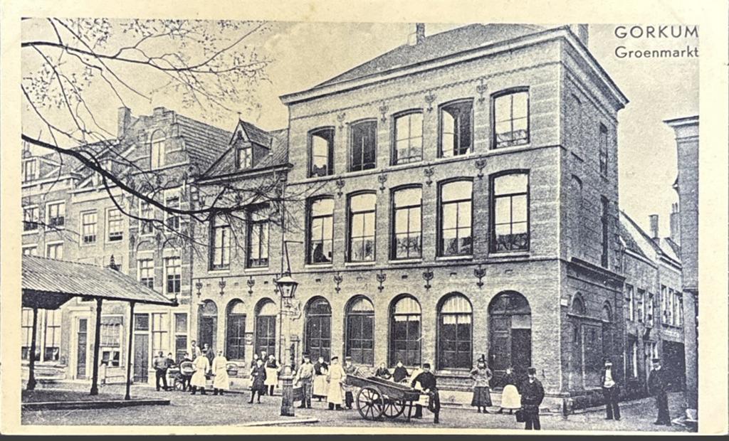 Gorinchem, groenmarkt, Ophalen of Verzenden, Voor 1920, Ongelopen, Zuid-Holland
