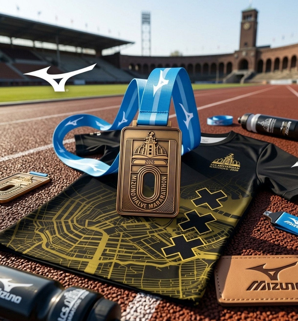 Full pakket: T-shirt + Medaille + Mizuno Halve Marathon, Tickets en Kaartjes, Eén persoon, Oktober