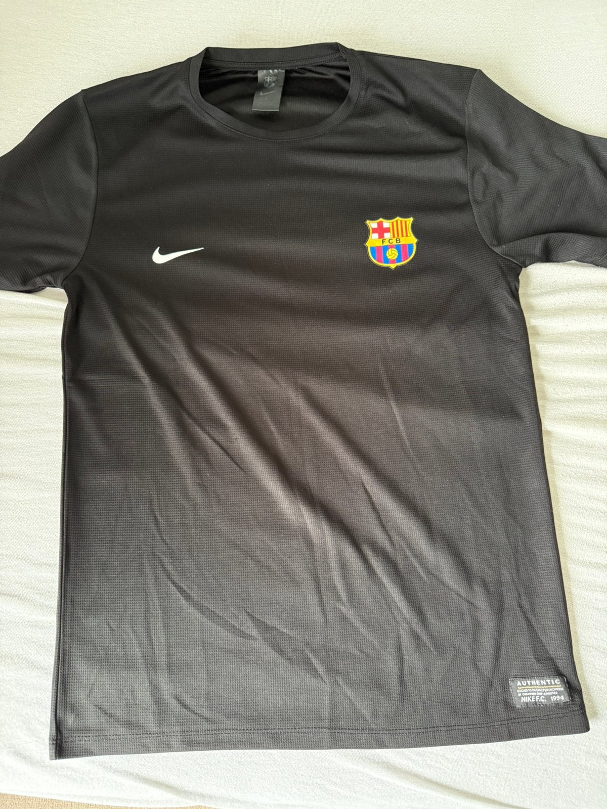 Barcelona shirt, Zwart, Ophalen of Verzenden, Zo goed als nieuw, Voetbal