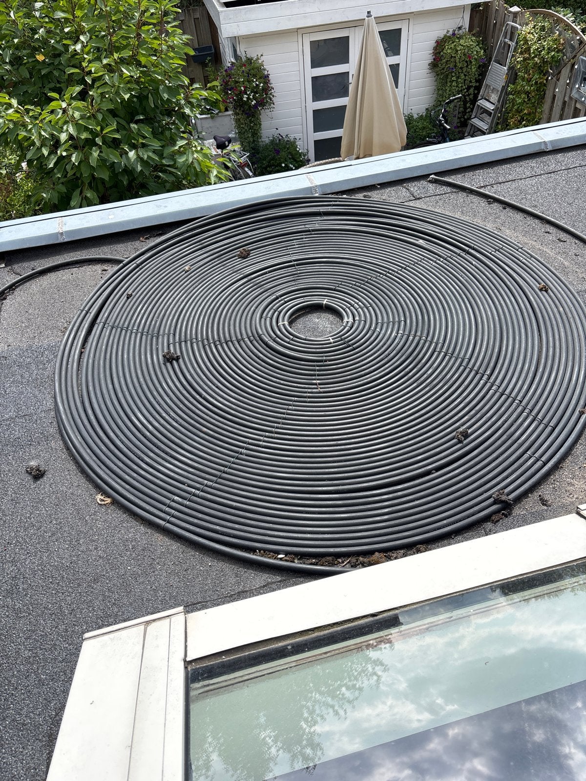 100 meter Tyleenslang voor zwembadverwarming, Ophalen, Gebruikt, Verwarming