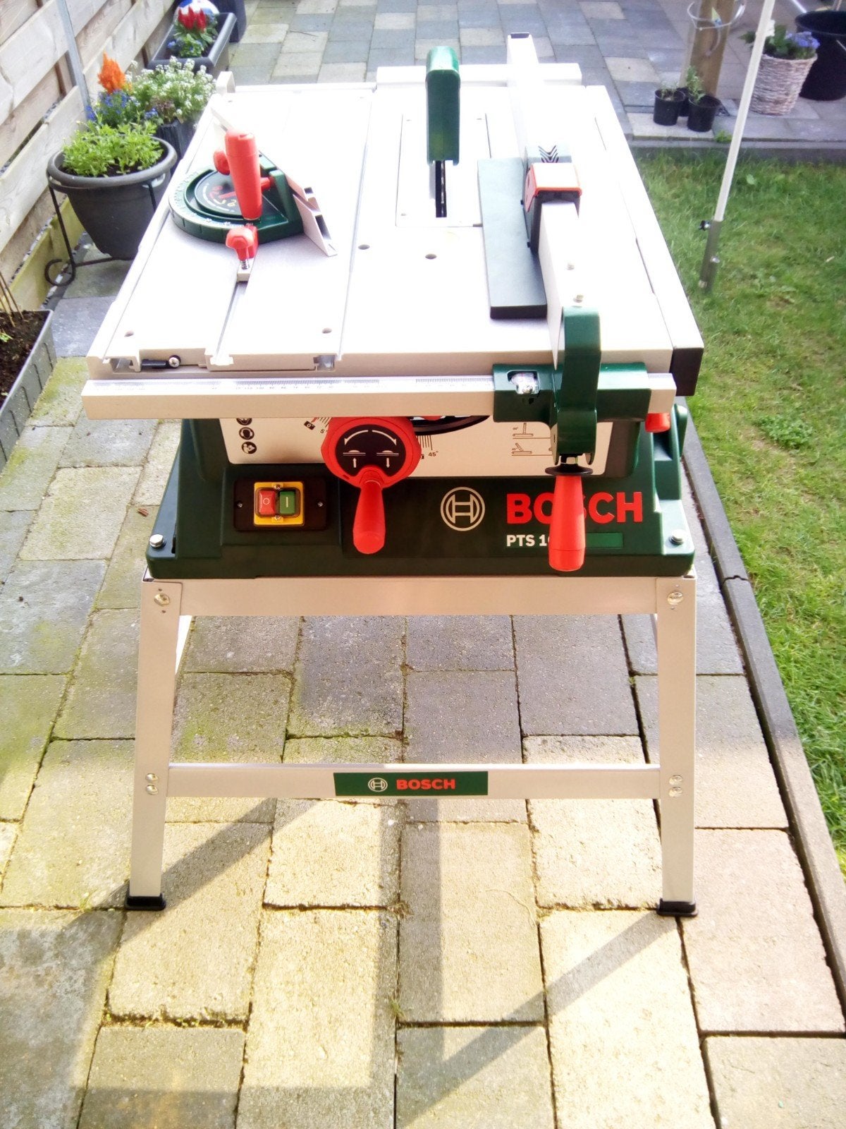 Bosch PTS 10 Tafelzaag, Cirkelzaag, 70 mm of meer, Ophalen of Verzenden, Zo goed als nieuw