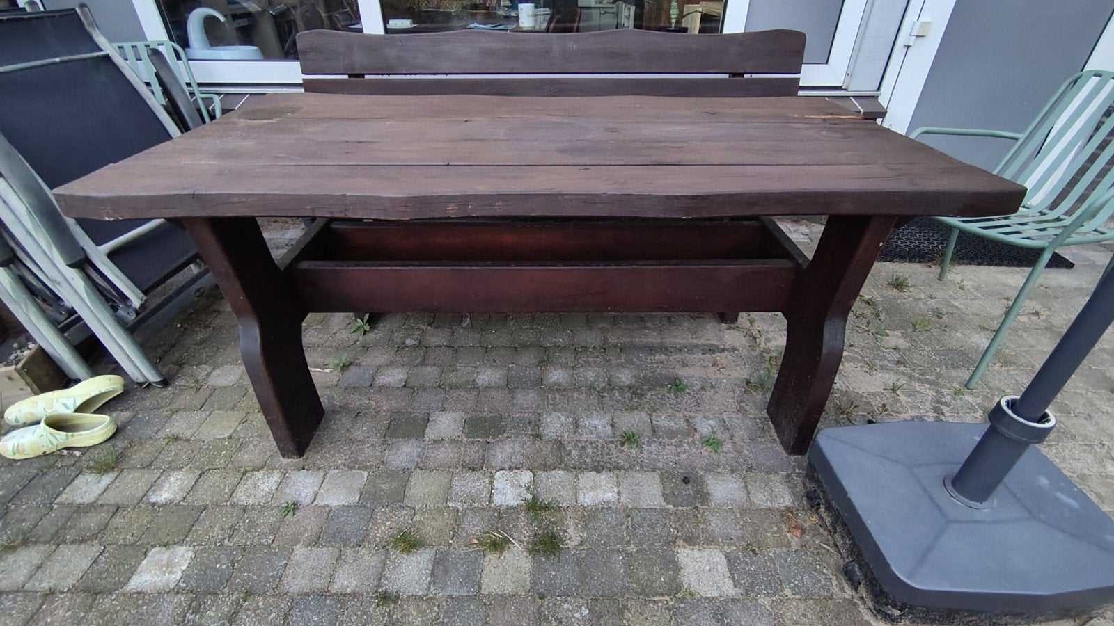 Gratis houten tafel, Ophalen, Gebruikt, Rechthoekig, Hout