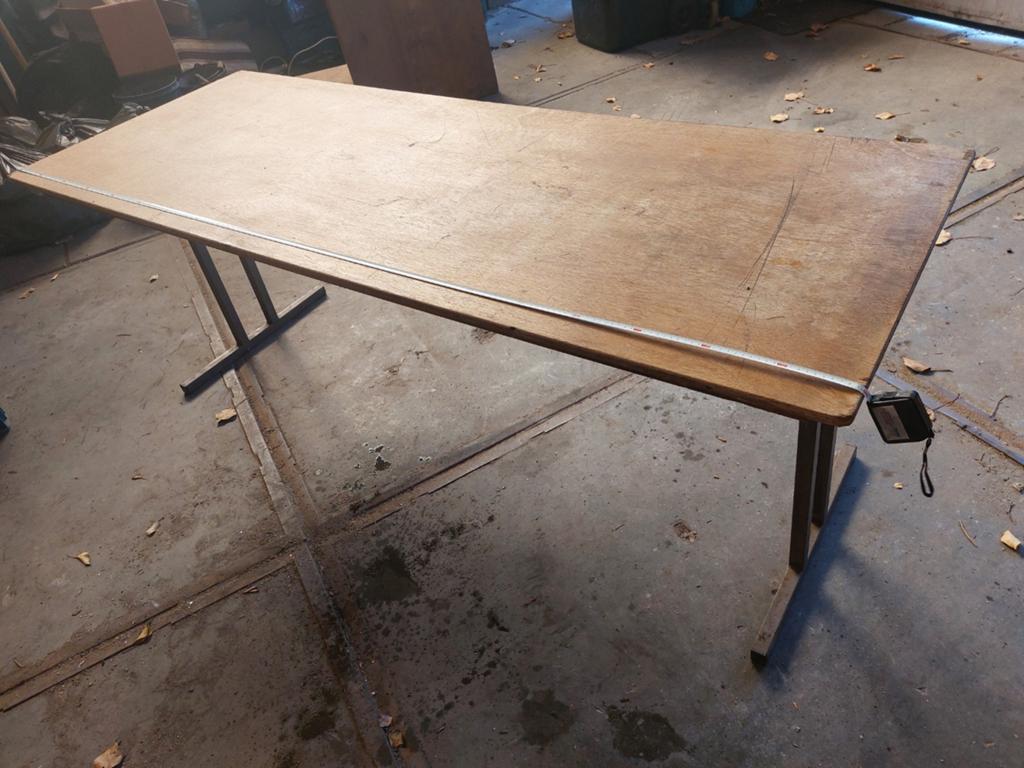 Inklapbare marktkraam / tafel - 200x70 cm, Ophalen of Verzenden, Gebruikt
