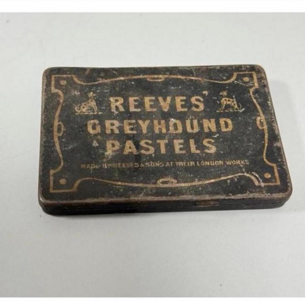1930s Vintage Reeves Greyhound Pastels Tin Box Endland, Ophalen of Verzenden