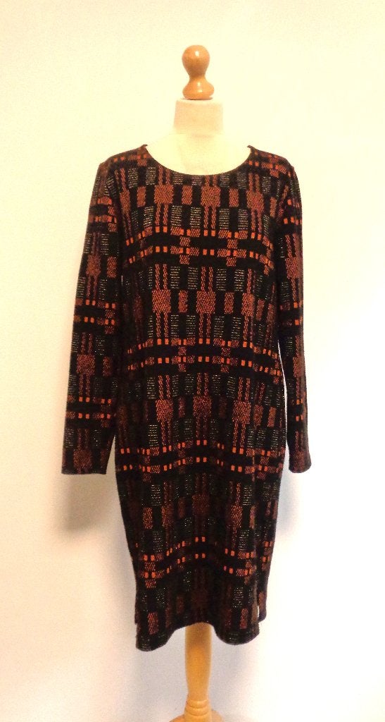 jurk Ned, Bruin, Maat 46/48 (XL) of groter, Ophalen of Verzenden, Zo goed als nieuw