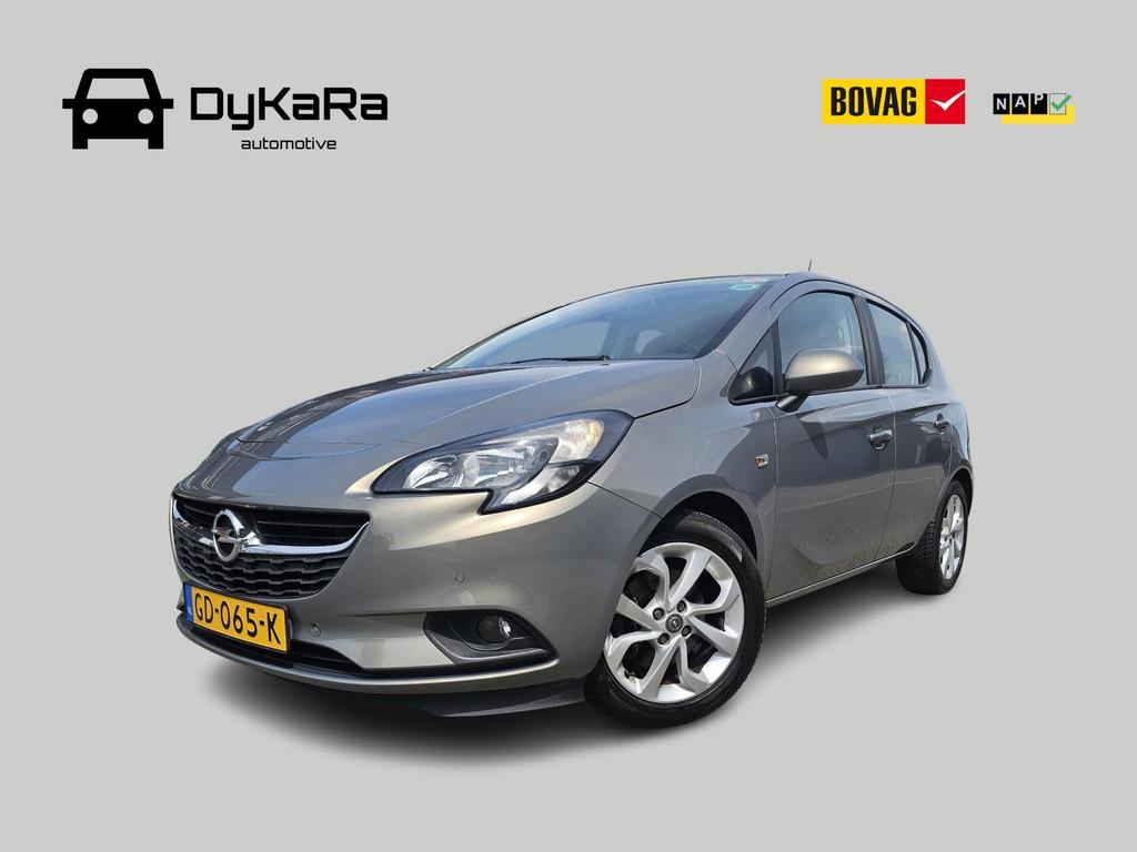 Opel Corsa 1.0 Turbo Edition Airco, PDC, Cruise, NAP, Voorwielaandrijving, Stof, Gebruikt, Bruin