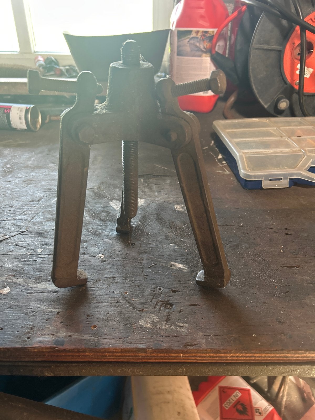Robuuste 3-armige poelietrekker - 18cm, Ophalen, Gebruikt, Overige typen