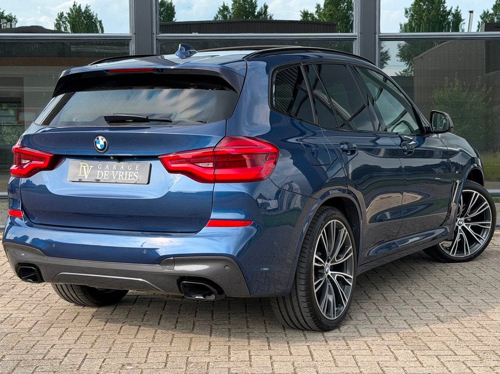 BMW X3 M40i xDrive High Executive Panoramadak HUD Elek Trekh, Auto's, BMW, Automaat, Gebruikt, Zwart, Blauw