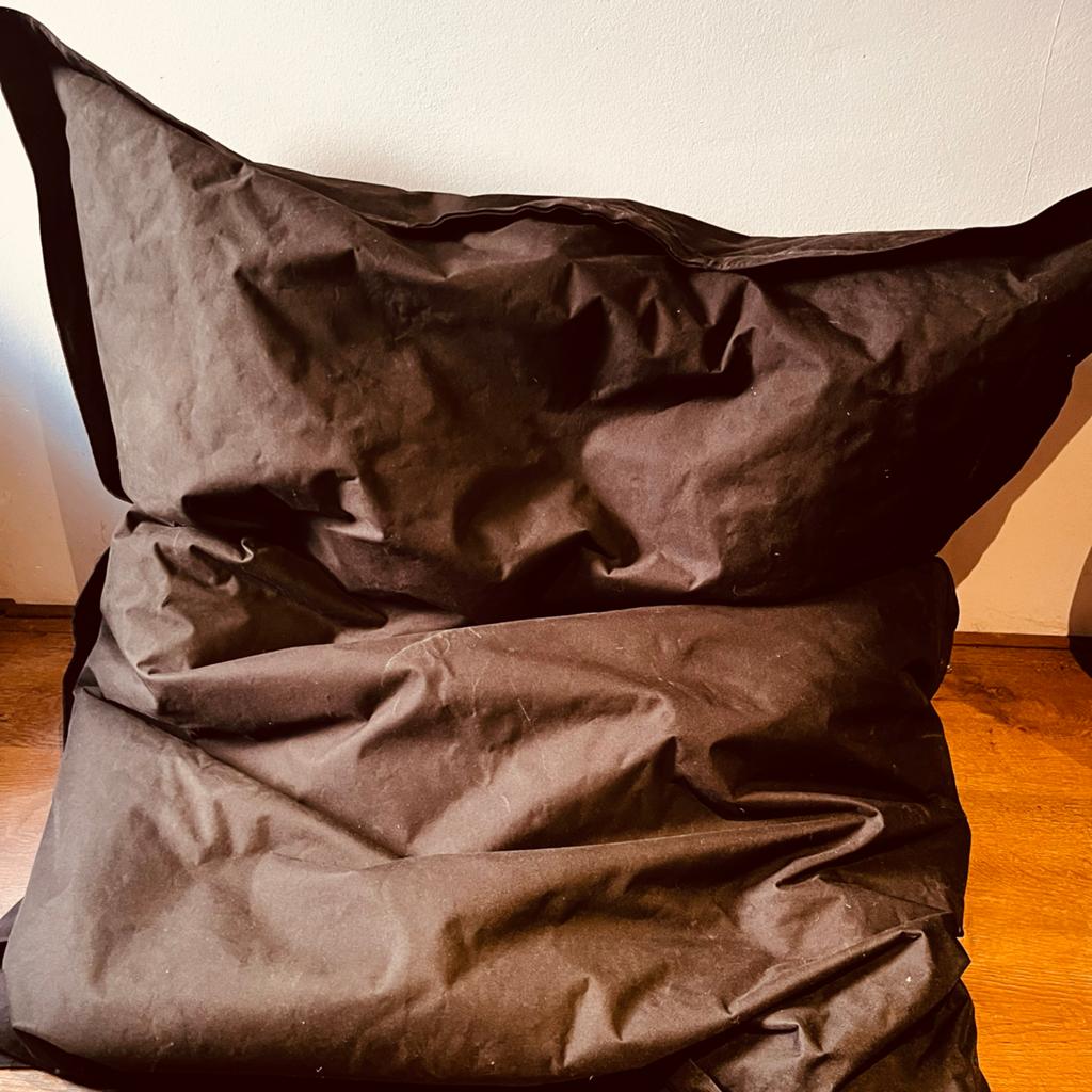 Zwarte zitzak, comfortabel en stijlvol, Ophalen of Verzenden, Gebruikt, Zwart, Zitzak