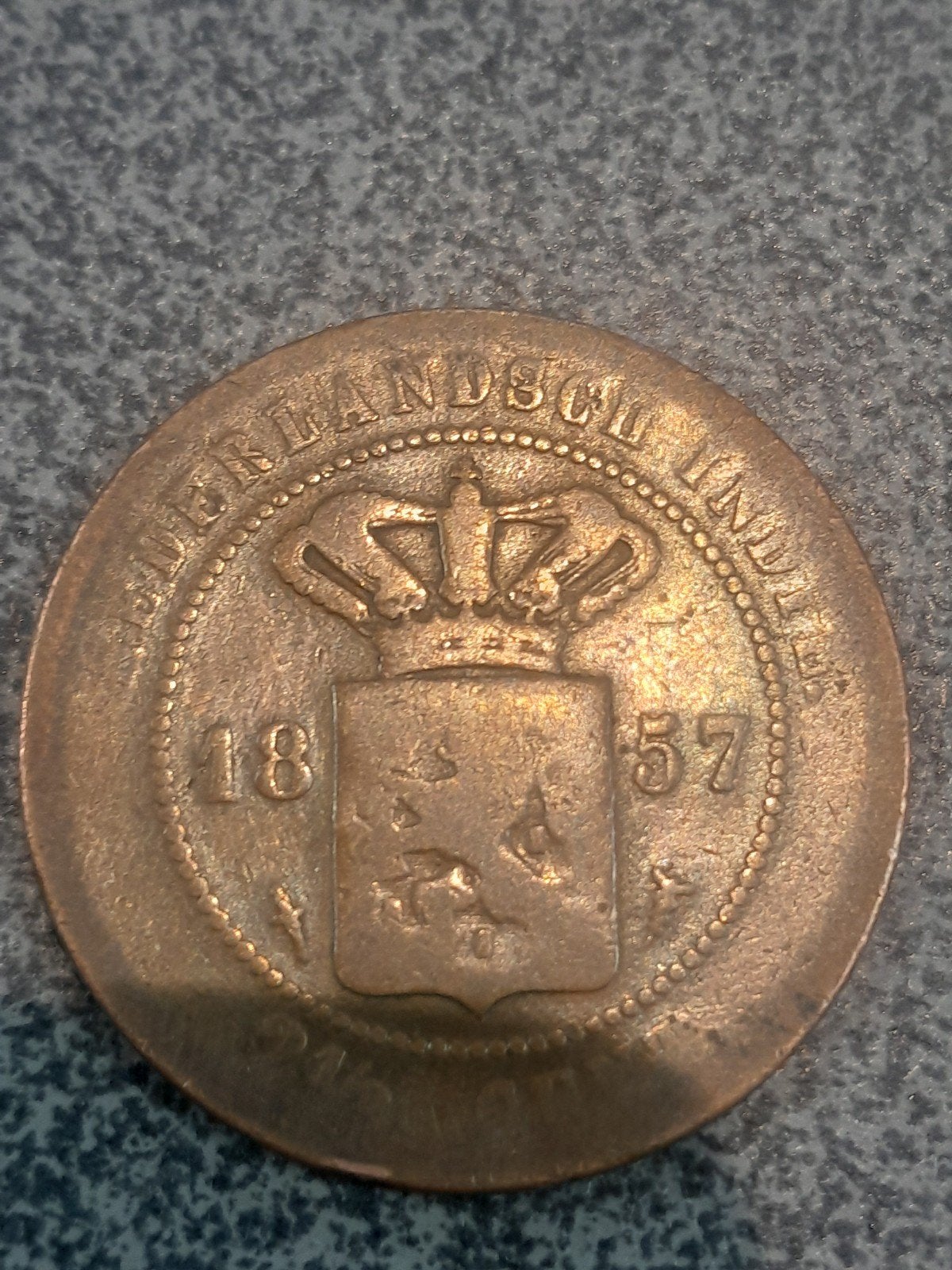 Historische Munt Nederlandsch Indië 1857, Verzenden, Koning Willem III, Overige waardes, Losse munt
