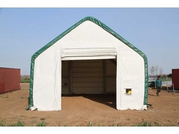 Field Garagetent / opslagshelter 12,20x6,10x4,88 meter / 20-