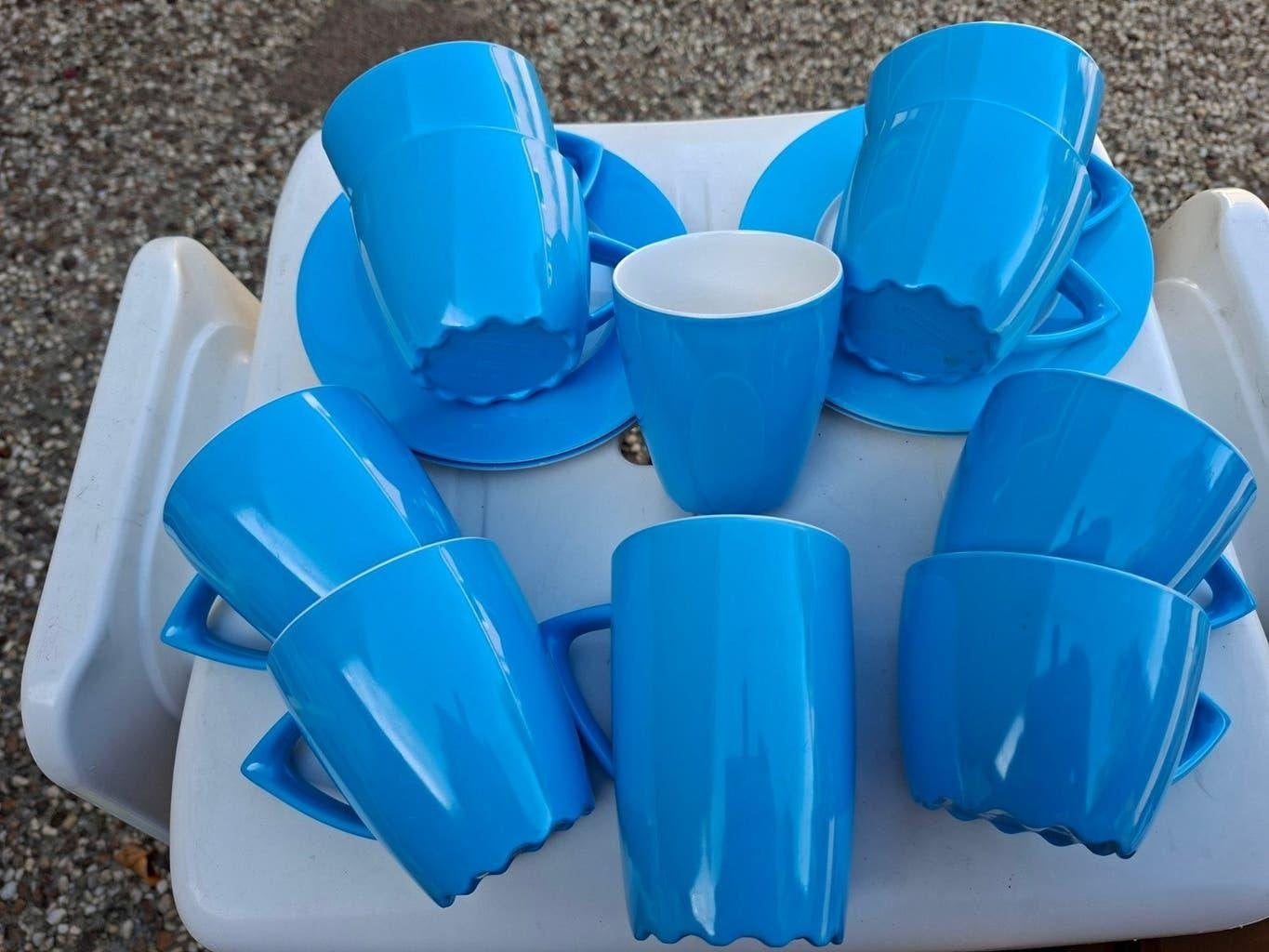 Camping Servies - Mepal Wave, Caravans en Kamperen, Kampeeraccessoires, Ophalen of Verzenden, Gebruikt