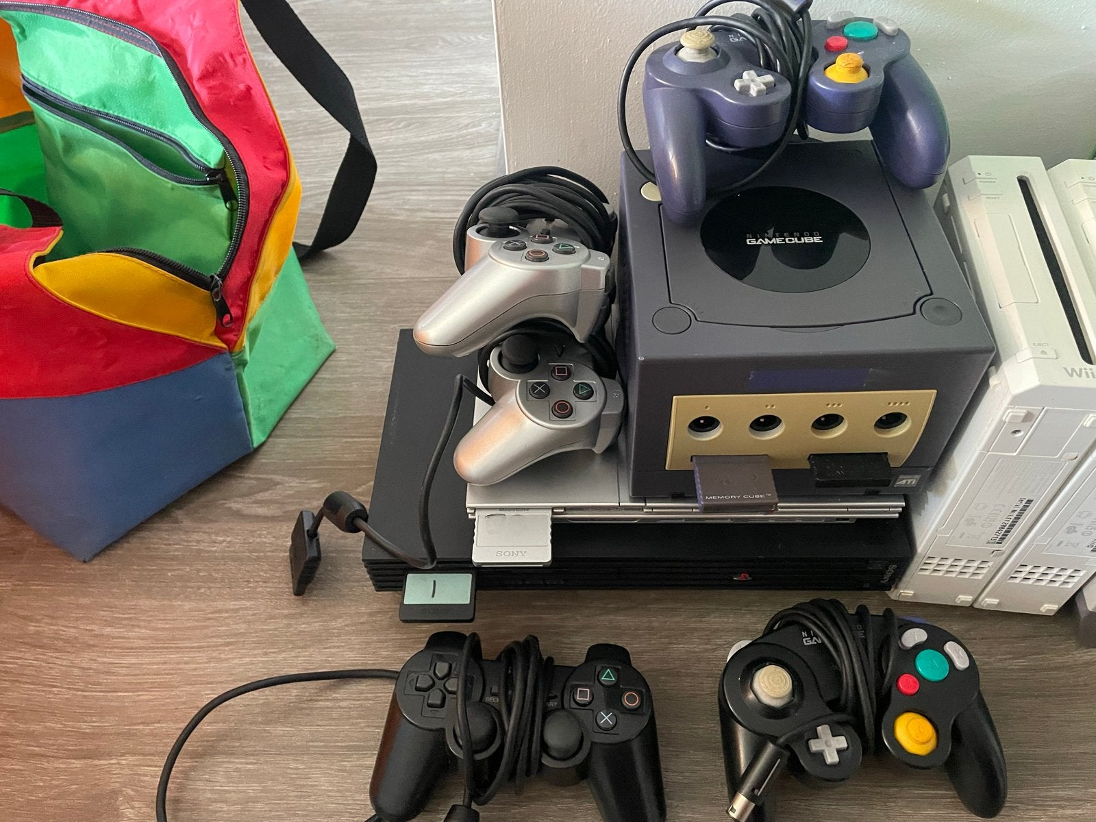 Grote partij retro consoles en games (GameCube, PS2, Wii, Xb, Spelcomputers en Games, Ophalen of Verzenden, Nintendo, Gebruikt