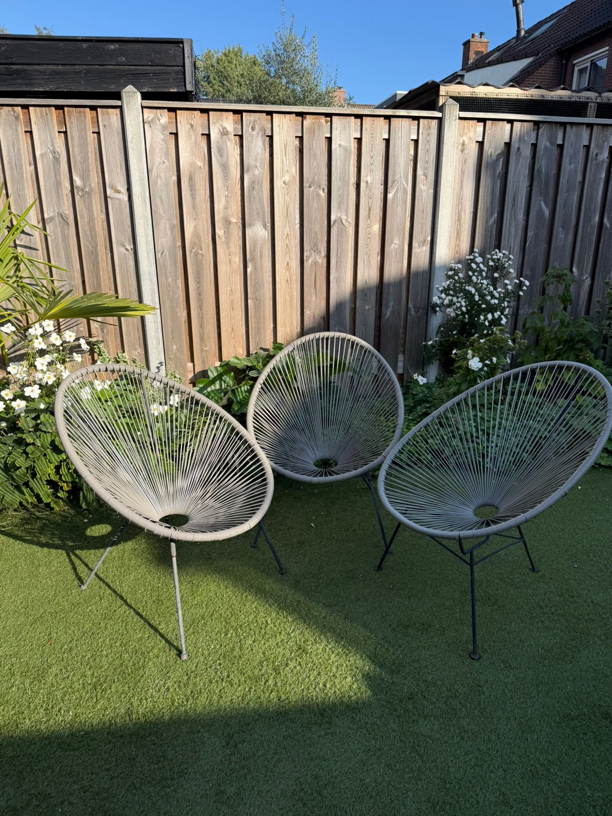 Draadstoelen grijs, Ophalen, Zo goed als nieuw