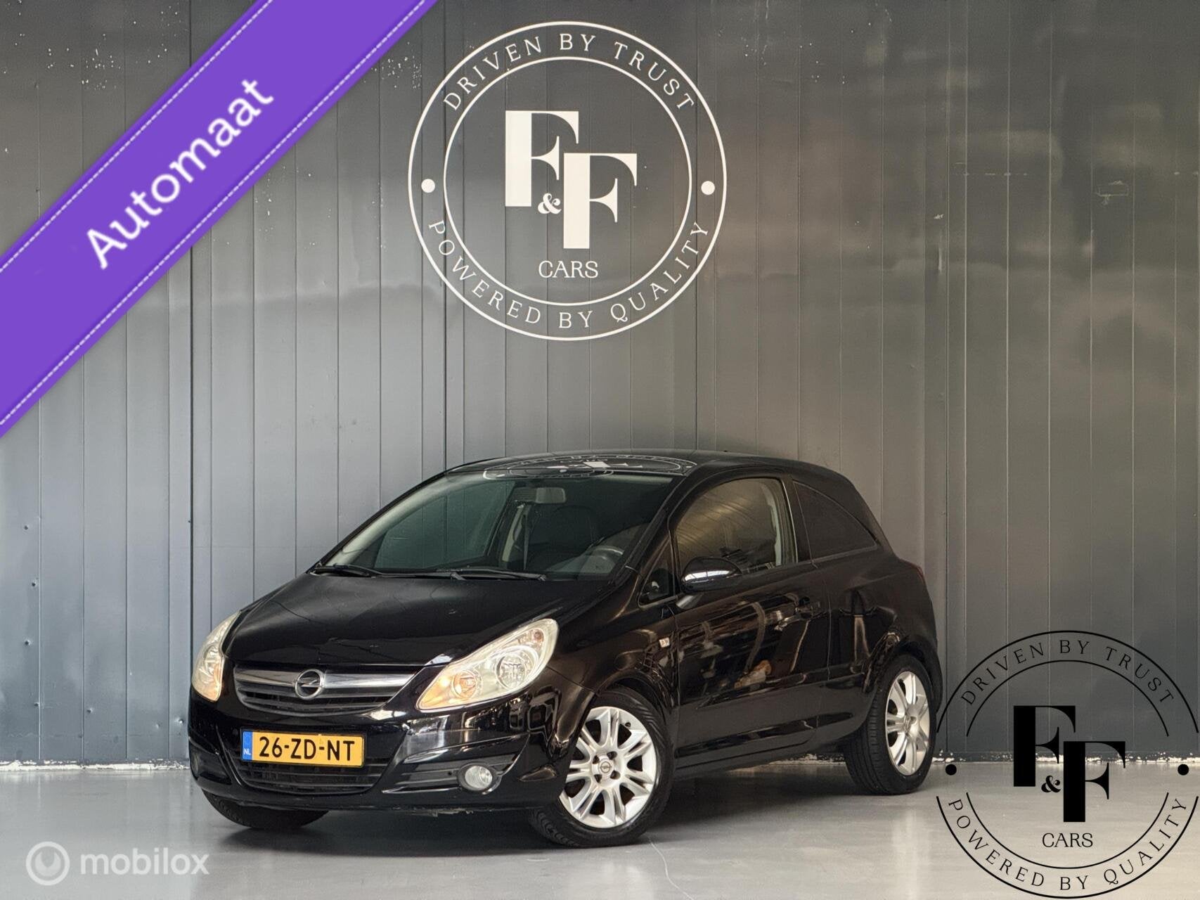 Opel Corsa 1.2-16V Sport|Automaat|Half Leder|Cruise|Airco|NA, Auto's, 450 kg, Zwart, Zwart, Origineel Nederlands