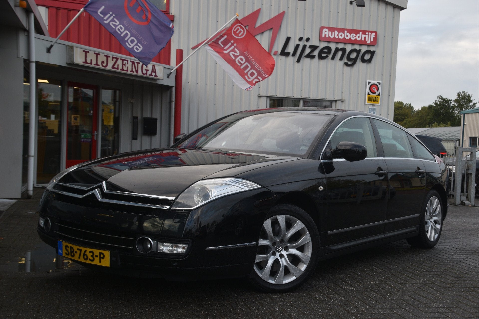 Citroën C6 3.0 HdiF V6 Exclusive Navi | Leer | Trekhaak | J, Auto's, Gebruikt, Zwart, C6, 1848 kg