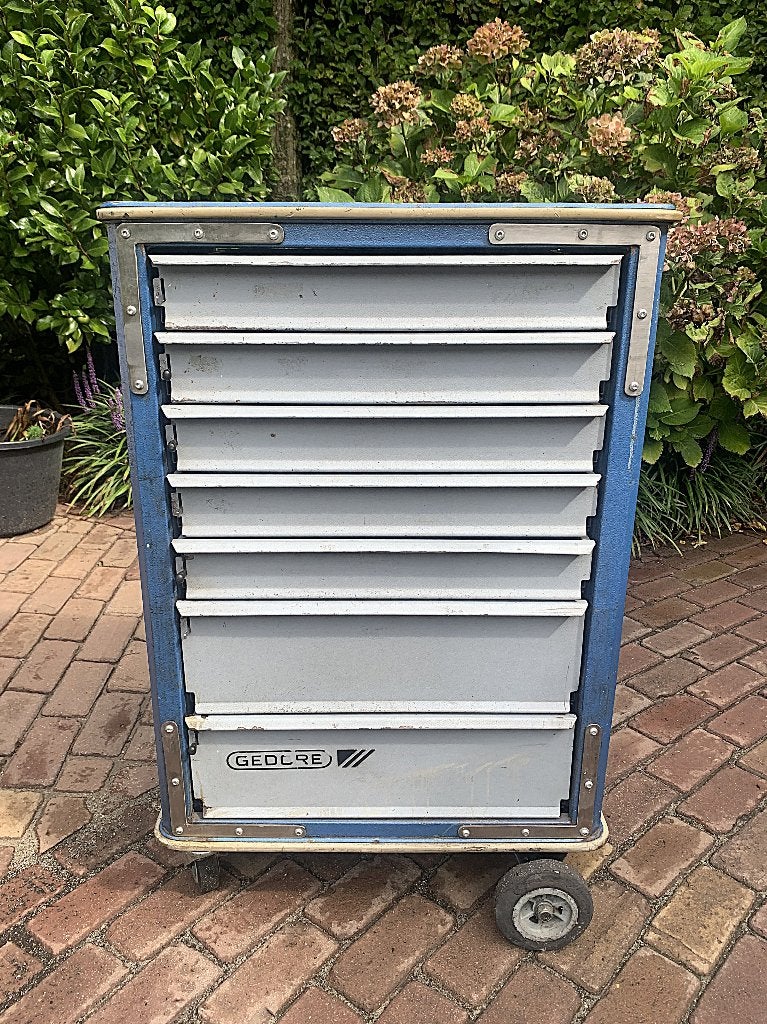 Gedore gereedschapswagen, Ophalen, Gebruikt