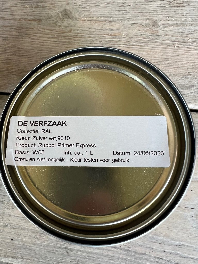 Sikkens Rubbol ral 9010 + rubbol primer expres, Wit, Nieuw, Ophalen of Verzenden, Lak