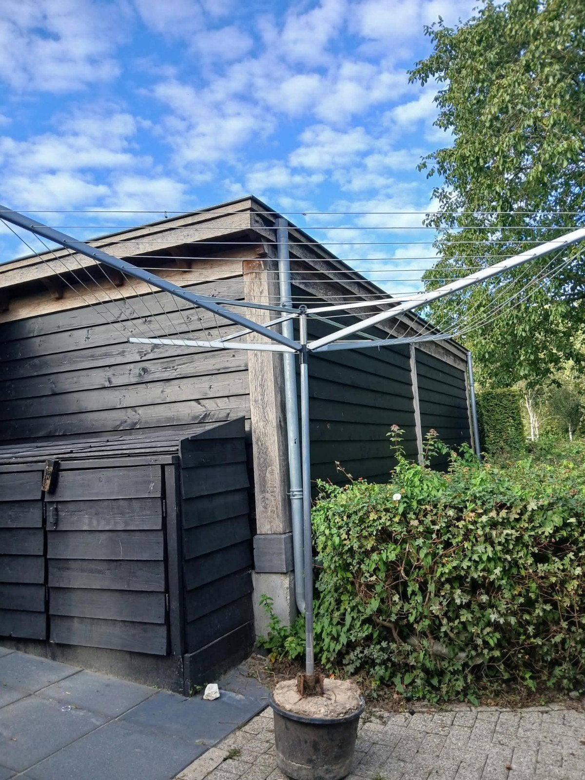 Droogmolen & betonnen voet., Ophalen, Gebruikt, Droogmolen