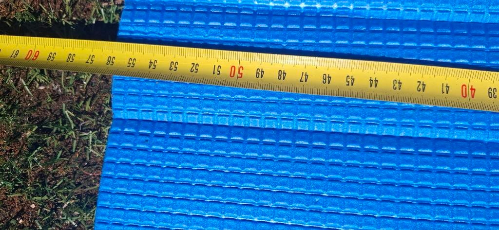 Comfortabele blauwe slaapmat voor kamperen of logeren, Ophalen of Verzenden