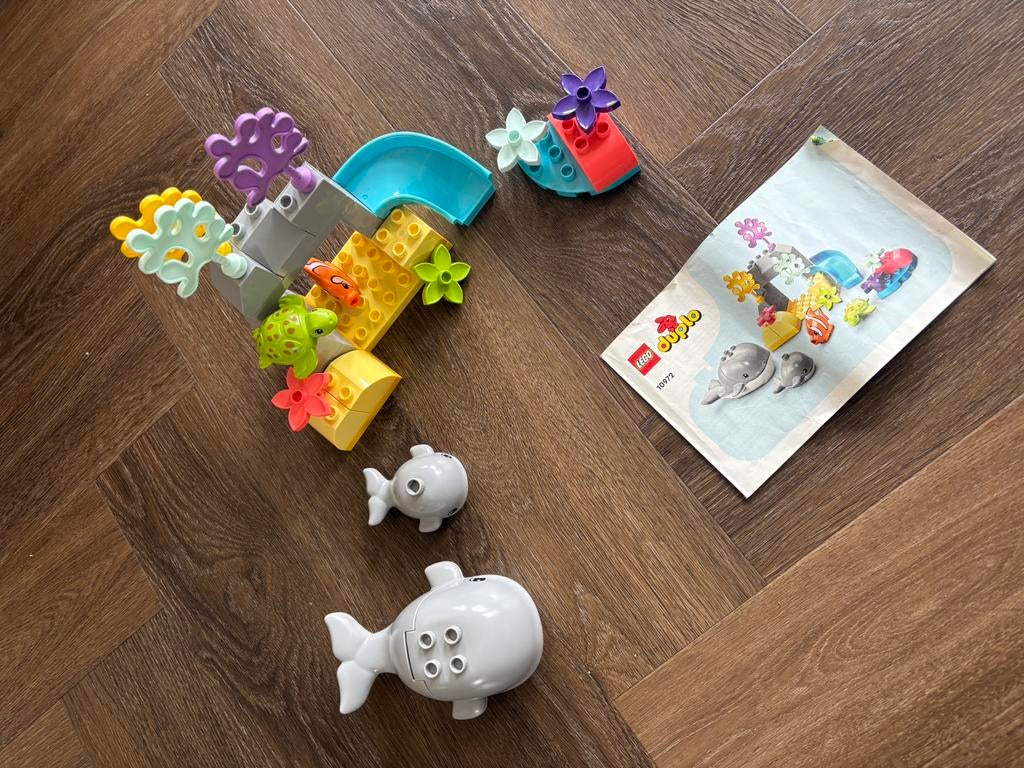 LEGO duplo set - Wilde dieren van de zee - 10972, Ophalen of Verzenden, Zo goed als nieuw, Duplo