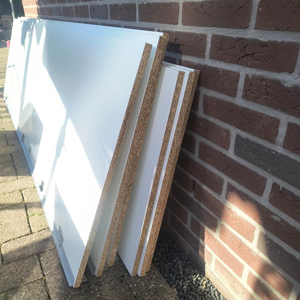 Witte kastplanken / deuren voor kledingkast, 200 cm of meer, Minder dan 25 cm, Modern, Overige houtsoorten