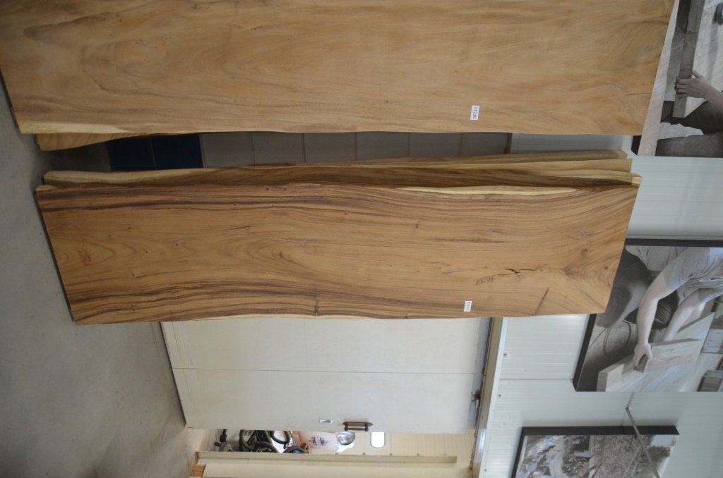 Boomstamtafel 300 cm suar -BT 240- 3 meter boomstamtafel, Huis en Inrichting, Overige houtsoorten, Ophalen of Verzenden, Vijf personen of meer