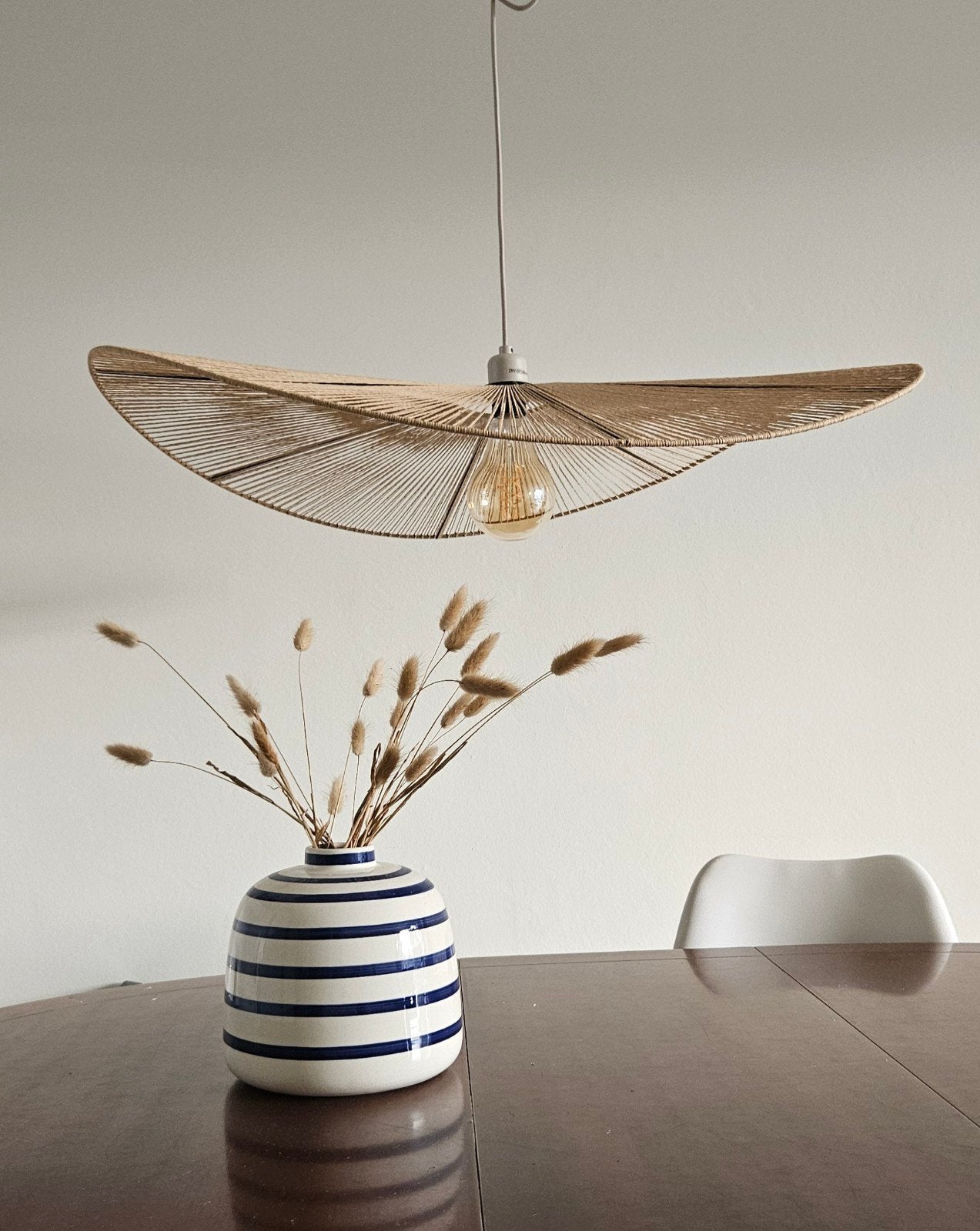 Hanglamp van touw, diameter circa 90 cm