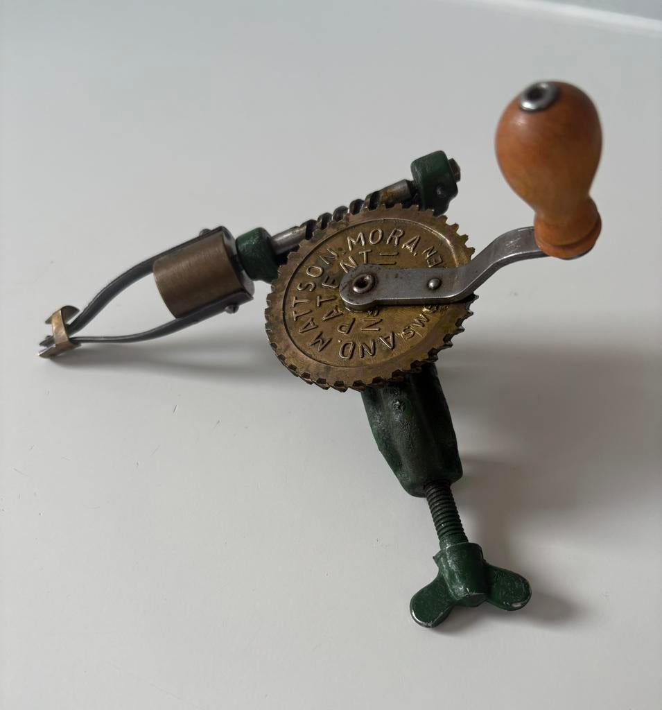 Vintage Spoelwinder A. Mattson Mora Sweden handspoelmolen, Ophalen of Verzenden