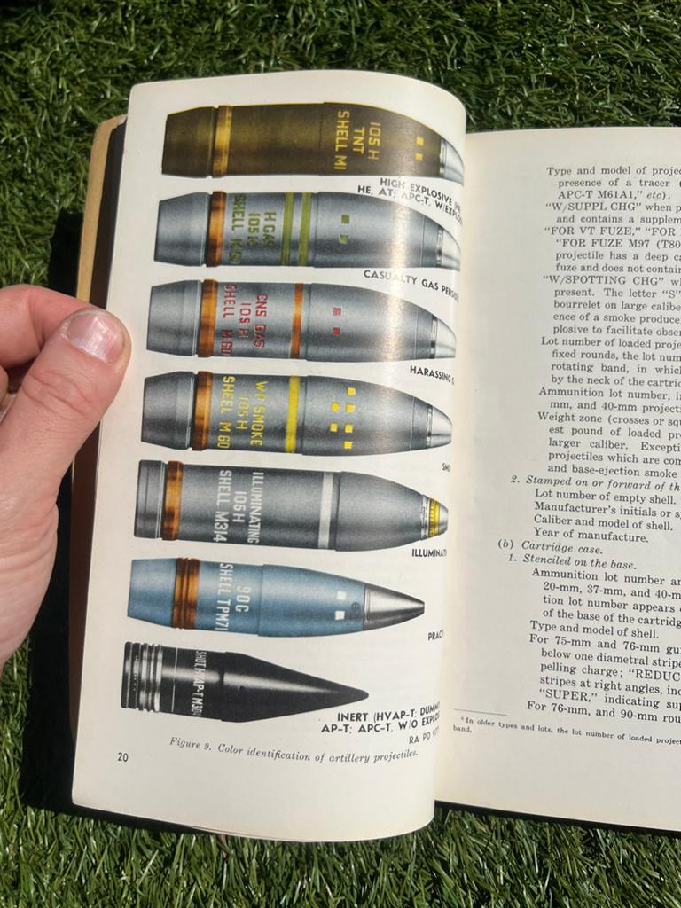 WO2 Amerikaans Artillery Ammunition munitie voorschrift, Amerika, Verzenden