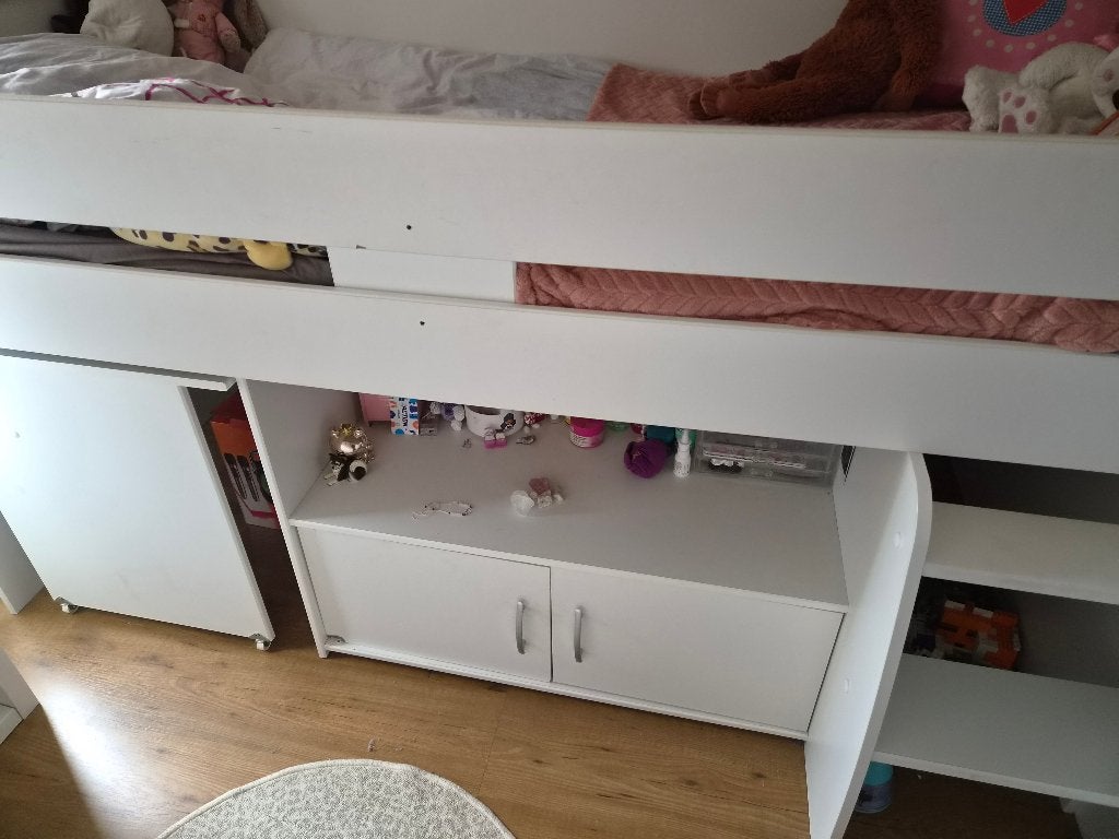Halfhoogslaper, 90 cm, Eenpersoons, Ophalen of Verzenden, Zo goed als nieuw
