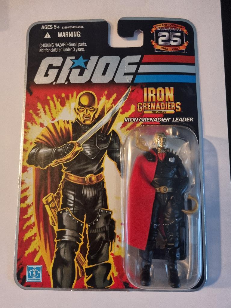 GI Joe Cobra Iron Grenadiers 25th 2007 on card, Ophalen of Verzenden, Nieuw