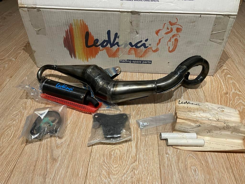 Leovinci Hand Made R uitlaat Minarelli Horizontaal, Fietsen en Brommers, Brommeronderdelen | Scooters, Nieuw, Aprilia, Uitlaat