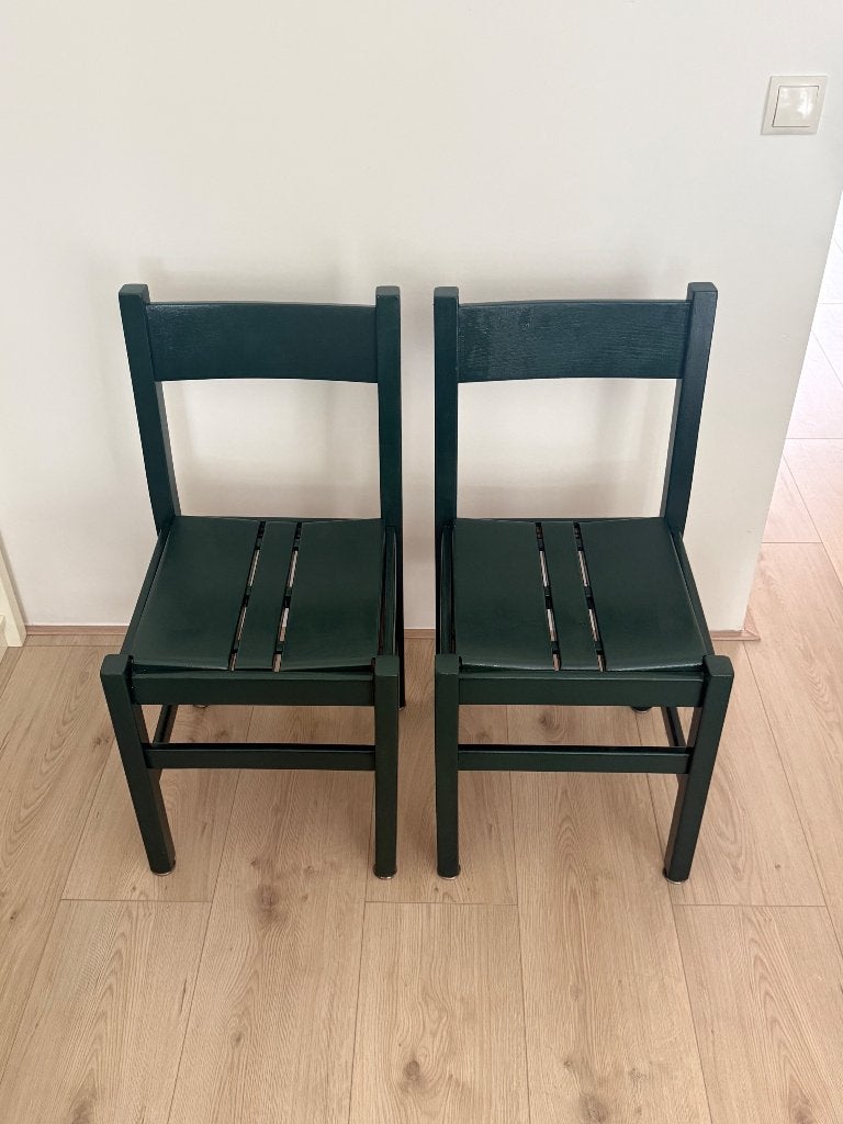 Vintage eetkamerstoelen Les Arcs/Charlotte Perriand stijl, Huis en Inrichting, Ophalen, Gebruikt, Overige kleuren, Vijf, Zes of meer stoelen