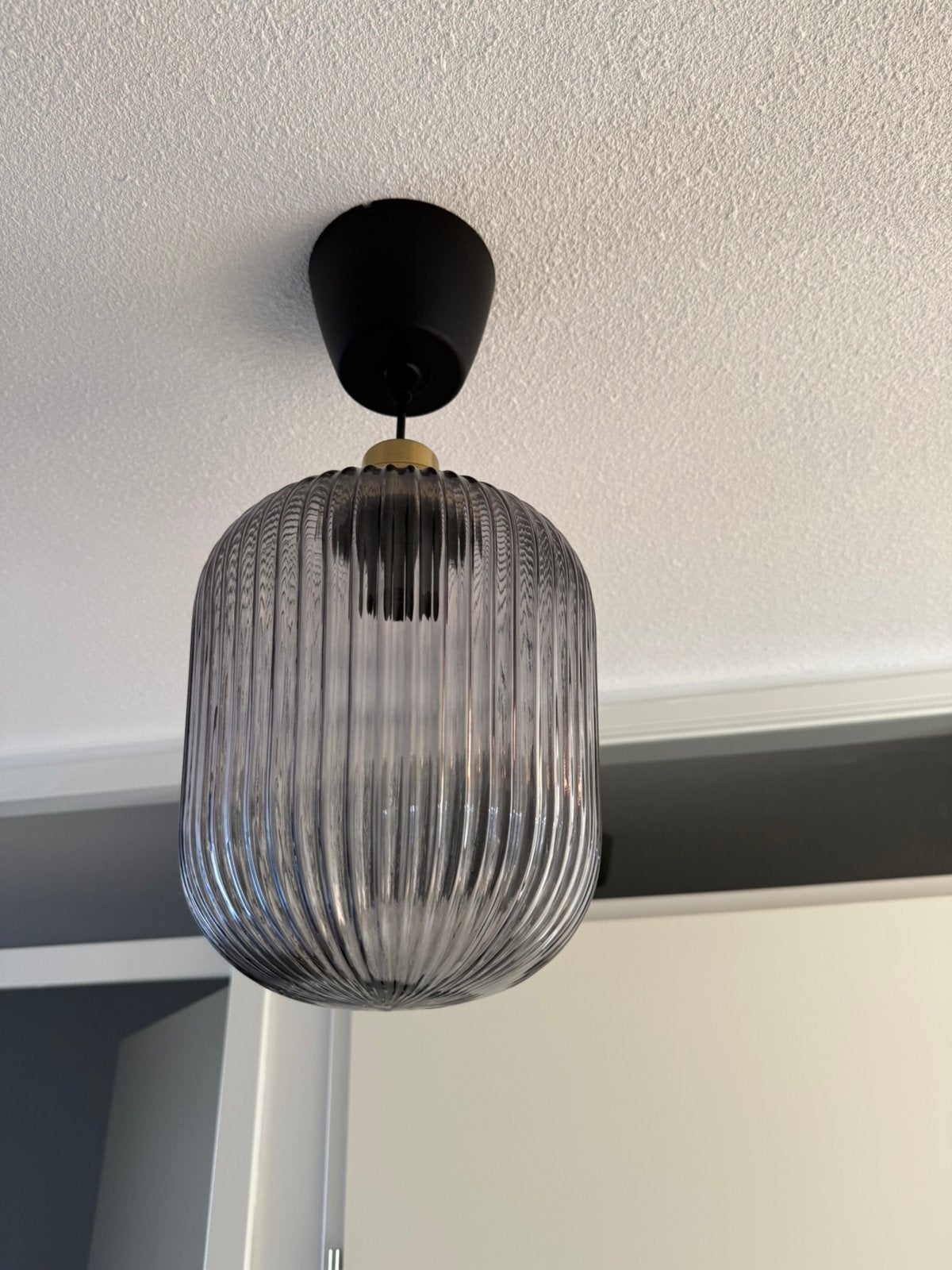 IKEA SOLKLINT hanglamp, Ophalen, Zo goed als nieuw, Grijs, Rond