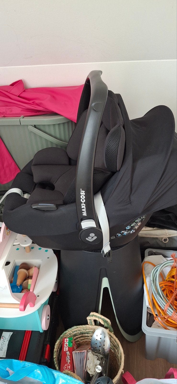Maxicosie, Kinderen en Baby's, Autostoeltjes, Ophalen, Autogordel, Zo goed als nieuw, 0 t/m 13 kg