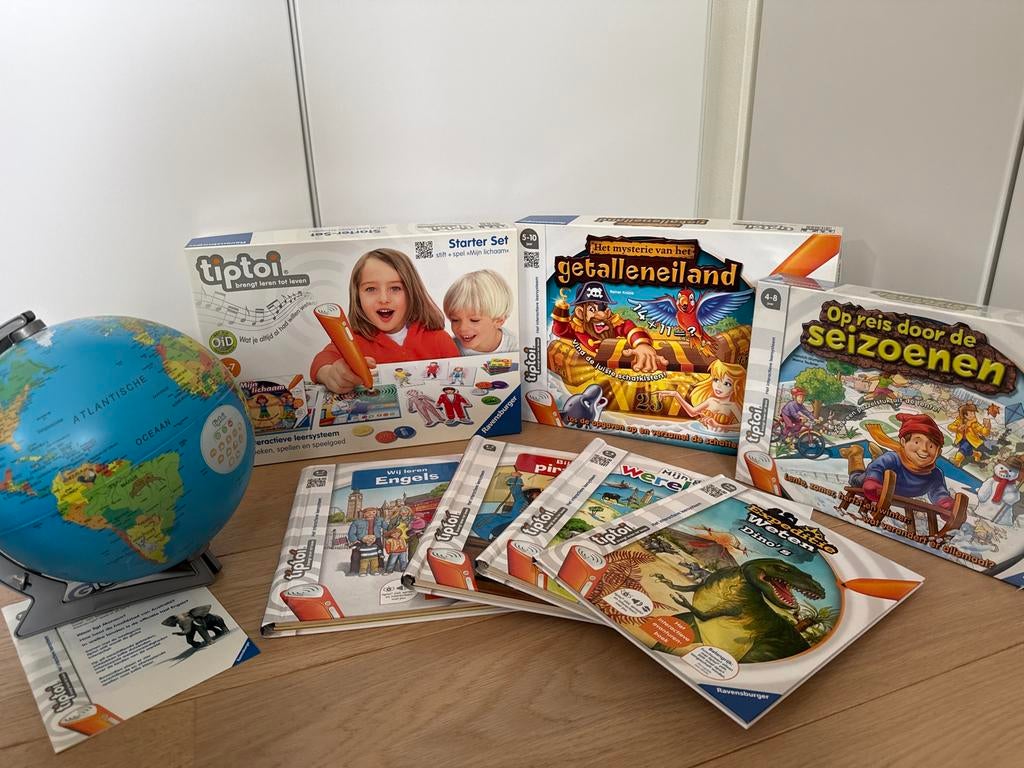 Tiptoi Starter Set, Globe en diverse boeken, Ophalen of Verzenden, Zo goed als nieuw