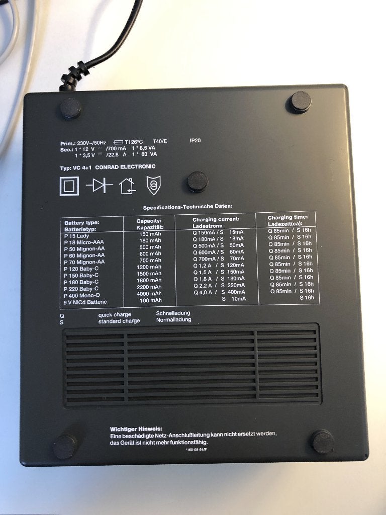 Conrad VC4+1 Multi Schnell Akku Ladegerät, Audio, Tv en Foto, Ophalen of Verzenden, Gebruikt