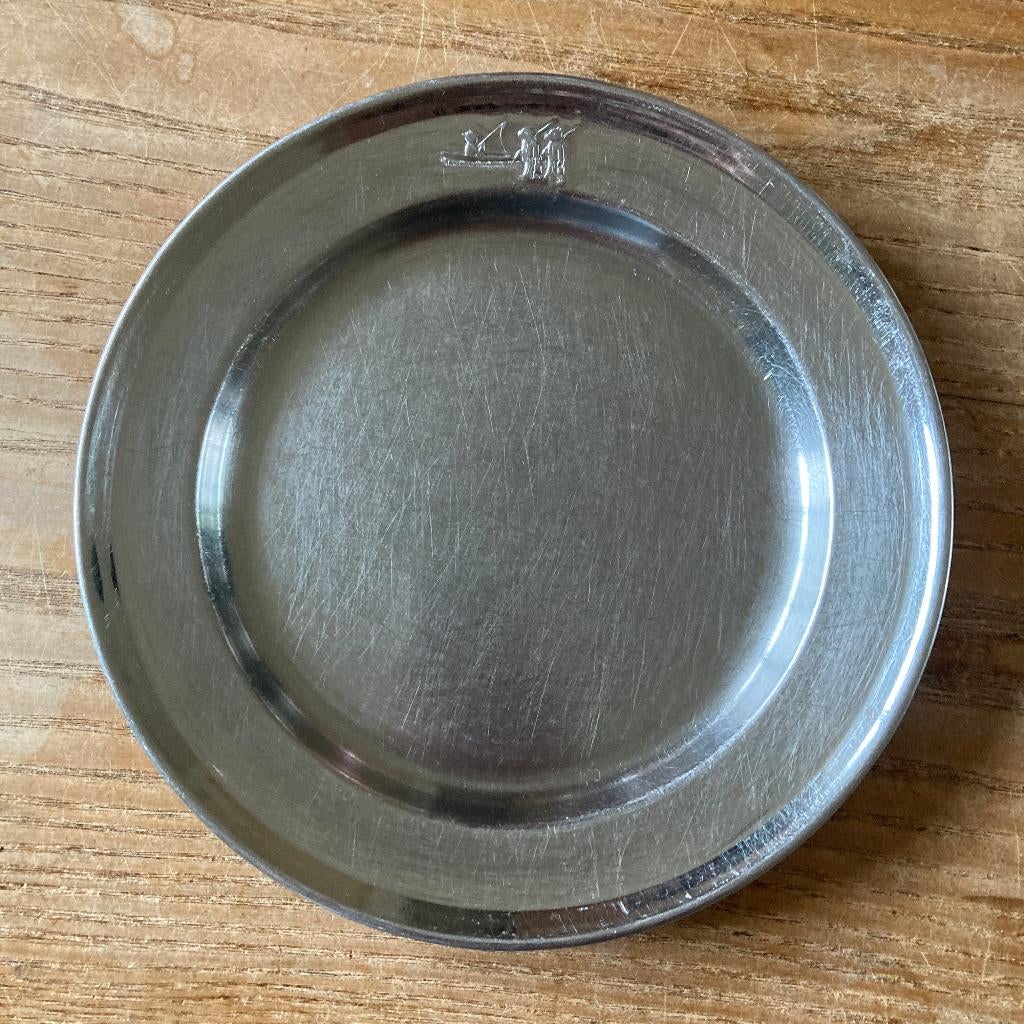 Vintage Sola GZ metalen bord boterhammenbord Bruintje Beer, Ophalen of Verzenden