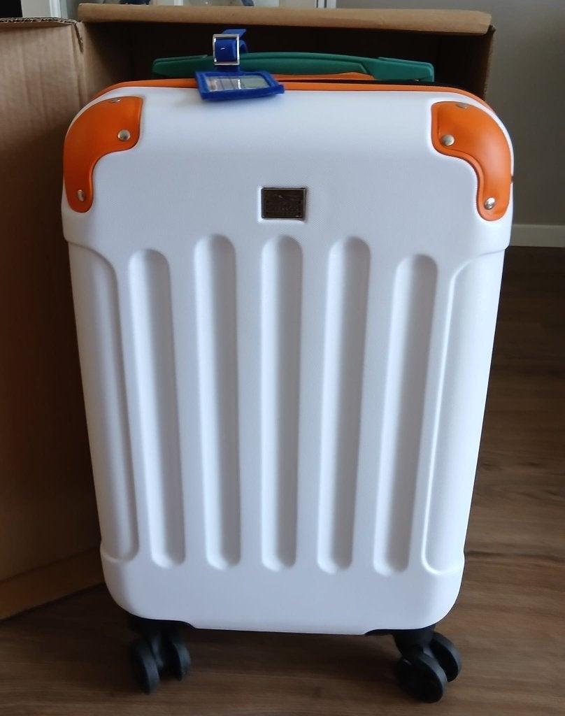 Nieuwe handbagage trolley / koffer van de Postcode Loterij, Wieltjes, 50 tot 60 cm, Hard kunststof, Nieuw
