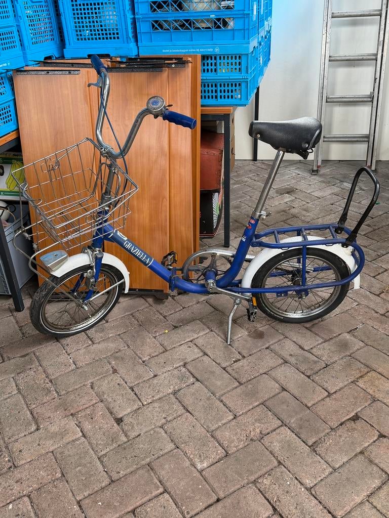 Graziella jaren 60 vouwfiets Carnielli, Gebruikt, 16 tot 18 inch, Totaal opvouwbaar, Dames