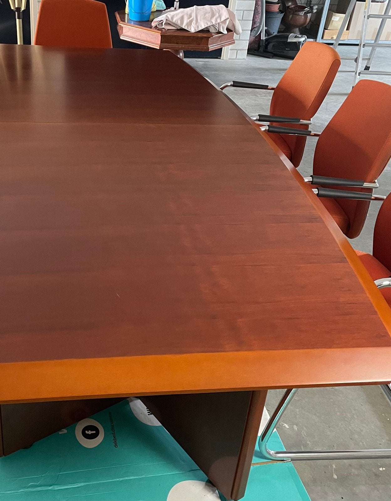 Sicame tafel Kersenhout. Uit te breiden 2.60 m tot 4.00 m., Huis en Inrichting, Ophalen, 100 tot 150 cm, Luxe, 200 cm of meer
